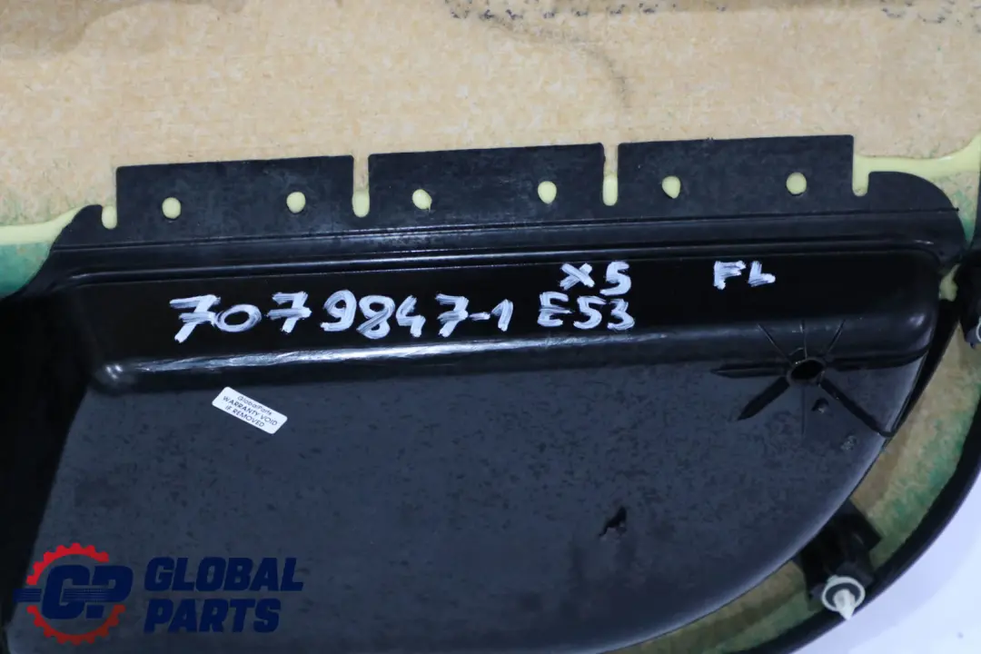  *BMW X5 er E53 1 Türverkleidung vorn links hochwertig Leder Schwarz - SKU 7079847-1 - Teilenummer 7079847