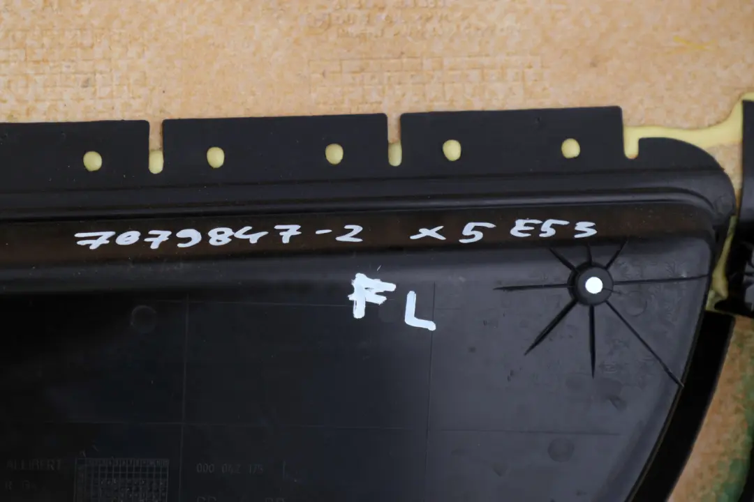 Front Left N/S Door Card Black Leather Interior Trim Panel to BMW X5 Series E53 2 with Part number 7079847 BMW X5 Series E53 2 Front Left N/S Door Card Black Leather Interior Trim Panel - SKU 7079847-2 - Part number 7079847