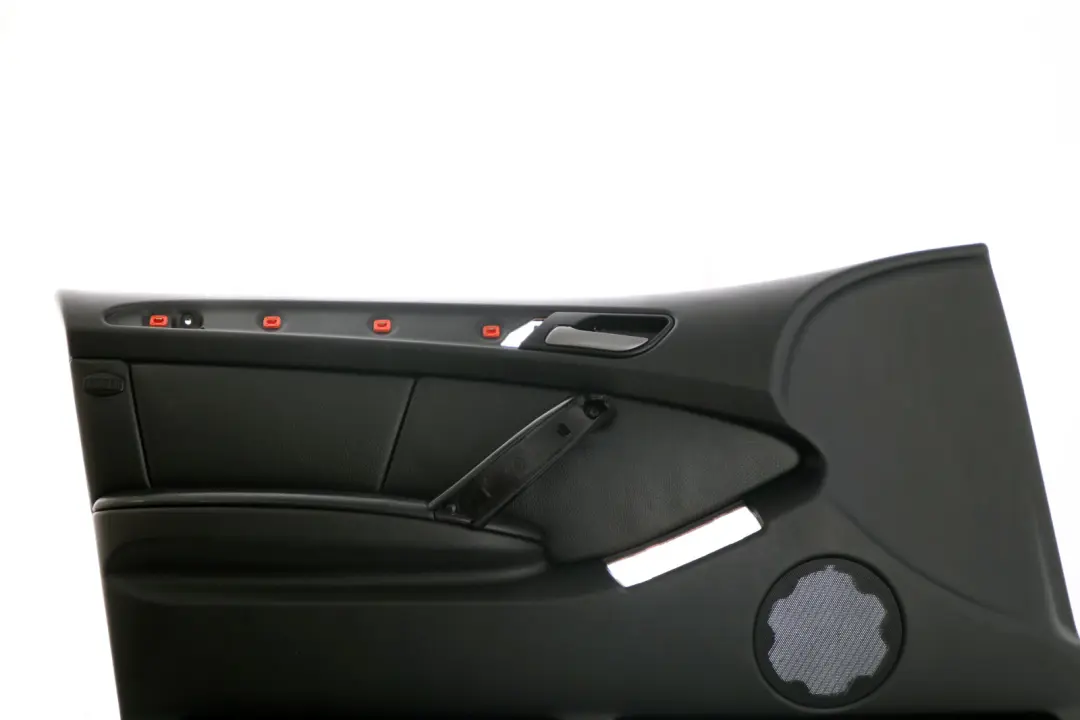 Front Left N/S Door Card Black Leather Interior Trim Panel to BMW X5 Series E53 2 with Part number 7079847 BMW X5 Series E53 2 Front Left N/S Door Card Black Leather Interior Trim Panel - SKU 7079847-2 - Part number 7079847