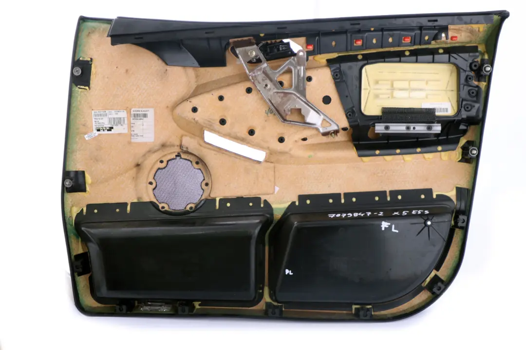 BMW X5 Series E53 2 Front Left N/S Door Card Black Leather Interior Trim Panel - SKU 7079847-2 - Part number 7079847