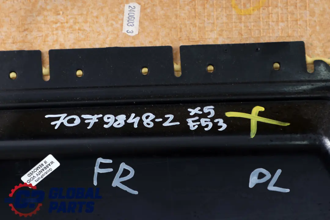 Front Right O/S Door Card Black Leather Interior Trim Panel to BMW X5 Series E53 2 with Part number 7079848 BMW X5 Series E53 2 Front Right O/S Door Card Black Leather Interior Trim Panel - SKU 7079848-2 - Part number 7079848