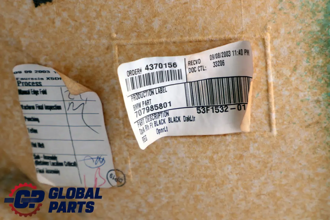BMW X5 Reihe E53 Türverkleidung Vorn Links Schwarz Black 5141 - SKU 7079848-2 - Teilenummer 7079848