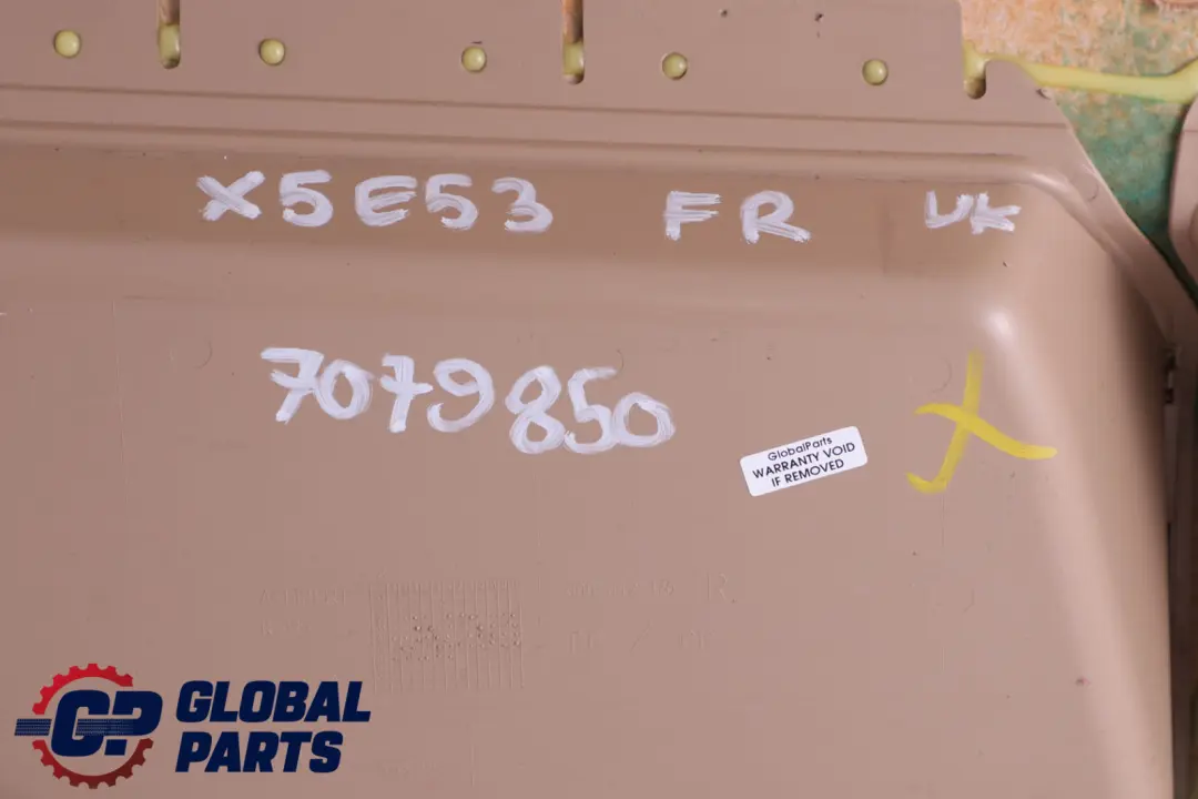 BMW X5 E53 Front Right O/S Door Card Trim Panel Leather Beige Hellbeige 2 - SKU 7079850 - Part number 7079850