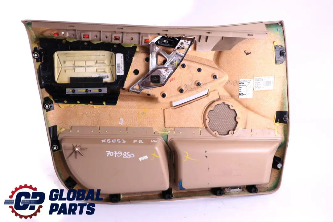 BMW X5 E53 Front Right O/S Door Card Trim Panel Leather Beige Hellbeige 2 - SKU 7079850 - Part number 7079850