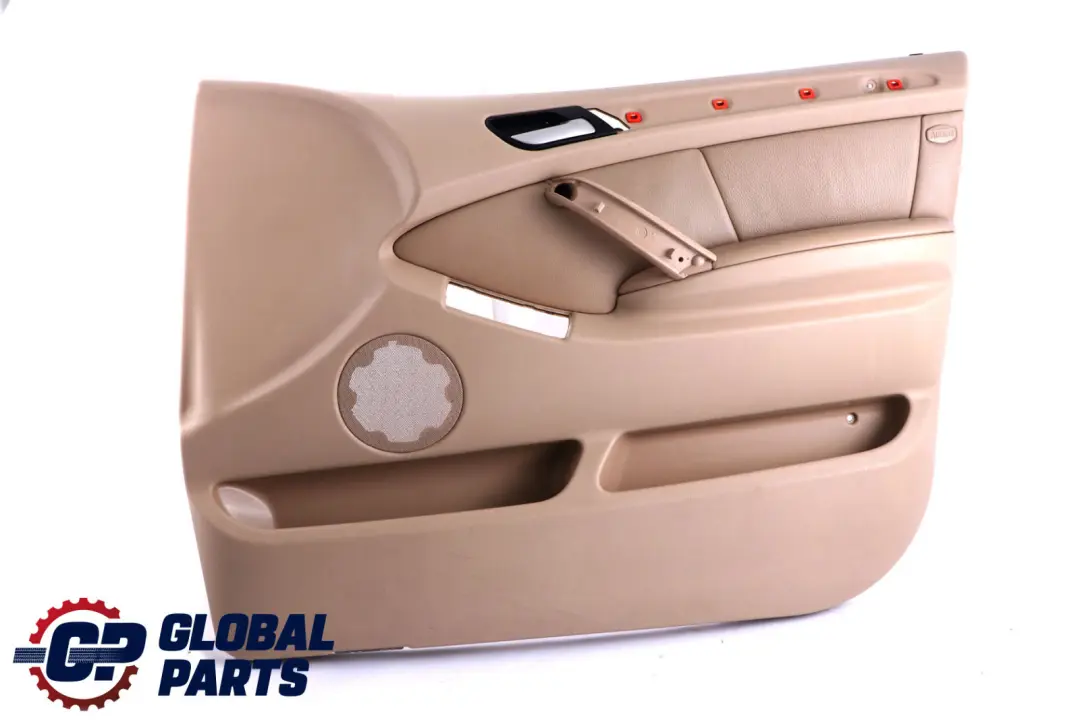 BMW X5 E53 Front Right O/S Door Card Trim Panel Leather Beige Hellbeige 2 - SKU 7079850 - Part number 7079850