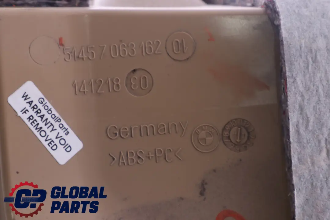 Passenger's Footwell Trim Panel Bottom Beige N/S 7063162 to BMW 5 Series E60 E61 with Part number 7110036 BMW 5 Series E60 E61 Passenger's Footwell Trim Panel Bottom Beige N/S 7063162 - SKU RHD-7110036 - Part number 7110036