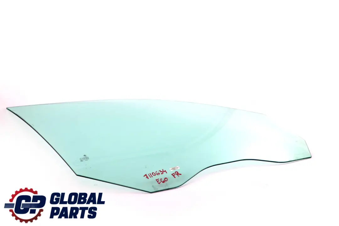 BMW E60 E61 Front Right Door O/S Window Glass AS2 - SKU 7110634 - Part number 7110634