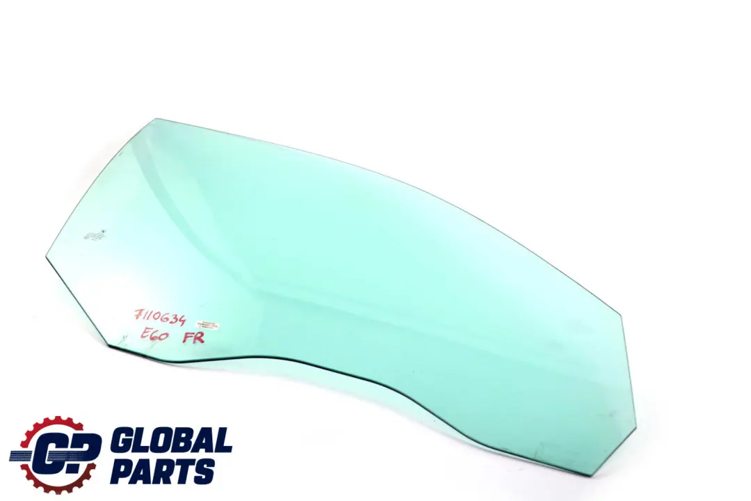 Puerta Delantera Derecha Cristal AS2 para BMW E60 E61 con número de pieza 7110634 BMW E60 E61 Puerta Delantera Derecha Cristal AS2 - SKU 7110634 - Número de pieza 7110634