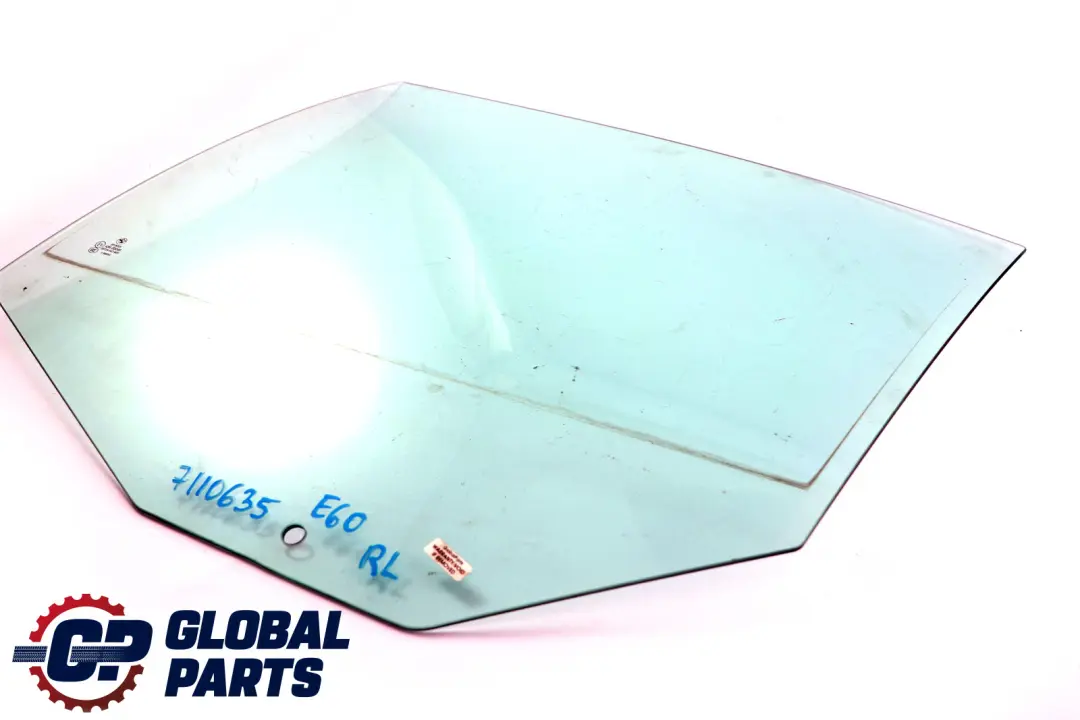 BMW E60 Rear Door Window Left Glass AS2 N/S - SKU 7110635 - Part number 51357110635