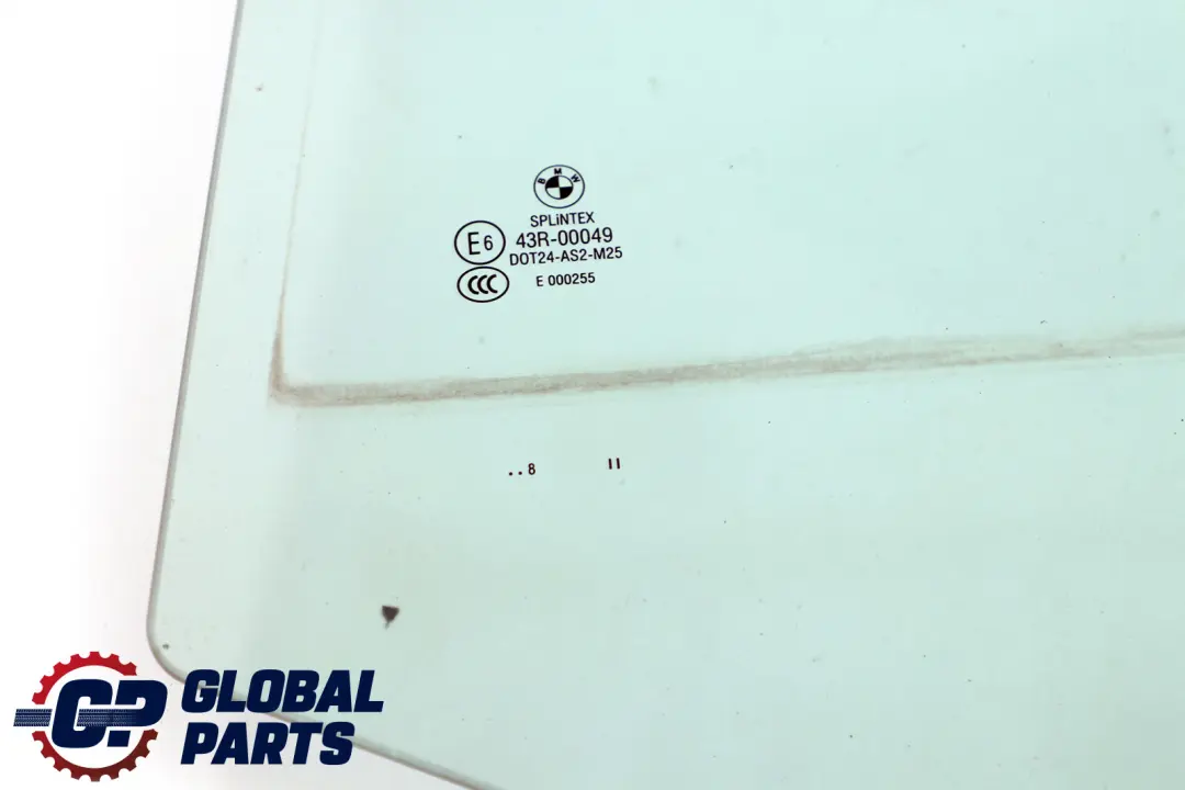 Door Window Left Glass AS2 N/S to BMW E60 Rear with Part number 51357110635 BMW E60 Rear Door Window Left Glass AS2 N/S - SKU 7110635 - Part number 51357110635