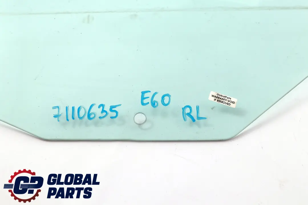 BMW E60 Puerta Trasera Ventana Izquierda Vidrio AS2 5135 - SKU 7110635 - Número de pieza 51357110635