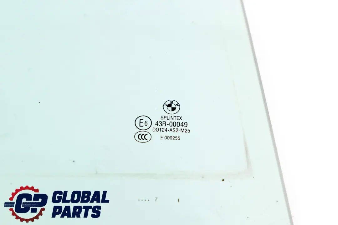 BMW 5 er E60 E60N M5 Seitenscheibe grün Tür hinten rechts AS - SKU 7110636 - Teilenummer 51357110636