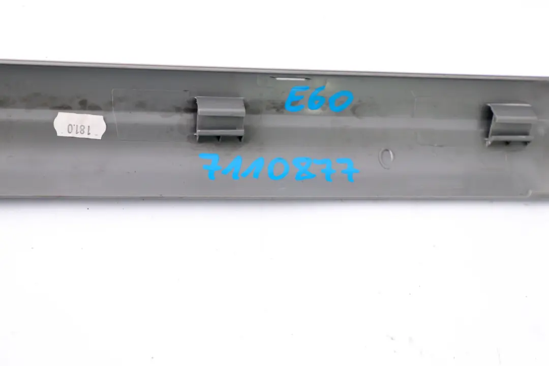 Entrance Strip BMW E60 E61 Front Inner Cover Panel Seal Left Right N/O/S to with Part number 7025007 Entrance Strip BMW E60 E61 Front Inner Cover Panel Seal Left Right N/O/S - SKU 7110877 - Part number 7025007