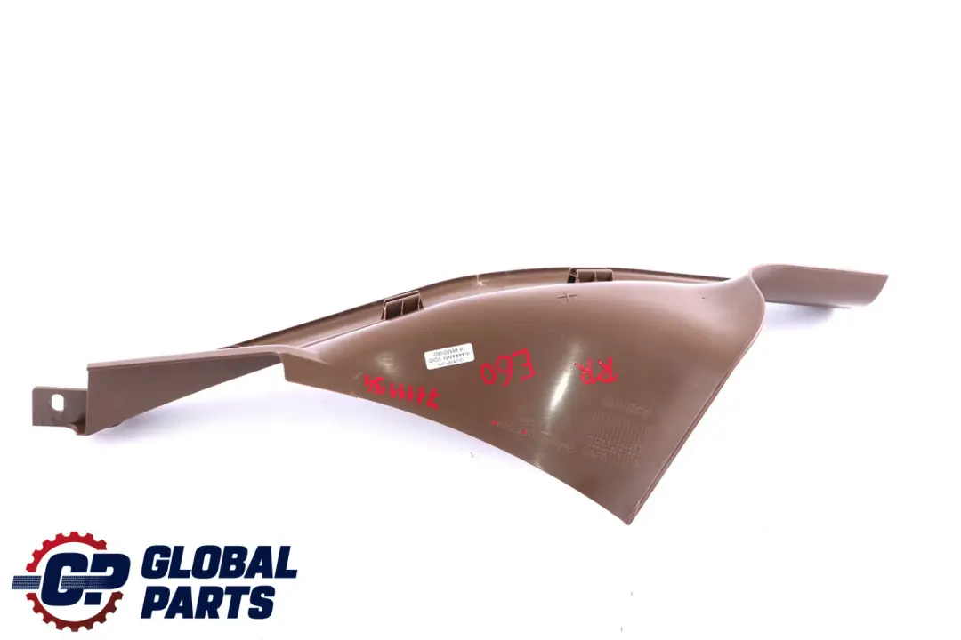 BMW 5 Series E60 E61 Cover Strip Entrance Inner Rear Right O/S Brown 7025010 - SKU 7111194 - Part number 7111194