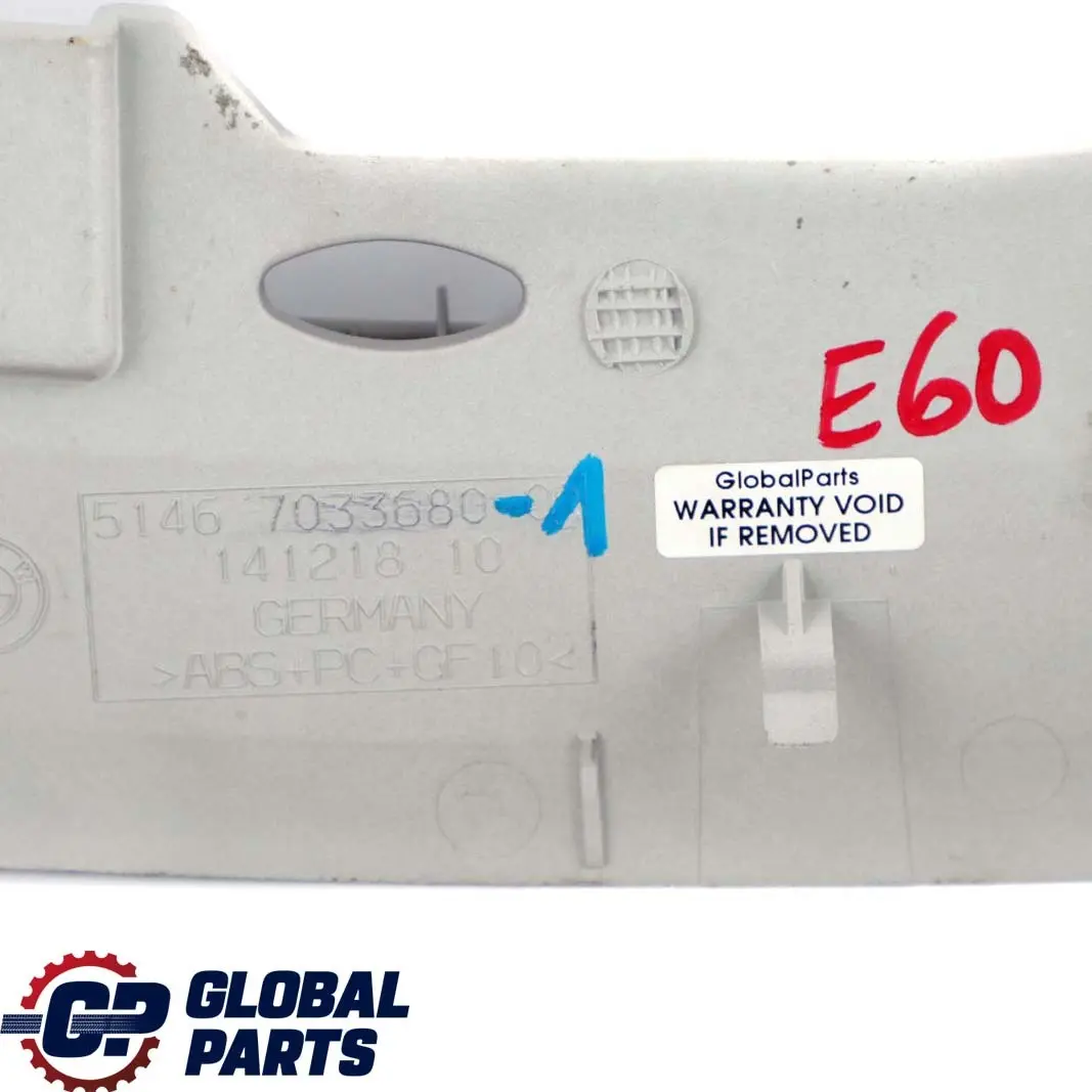 Vent Rear Window Parcel Shelf Panel Grille Grey 7033680 to BMW 5 Series E60 Air with Part number 7111343 BMW 5 Series E60 Air Vent Rear Window Parcel Shelf Panel Grille Grey 7033680 - SKU 7111343-1 - Part number 7111343