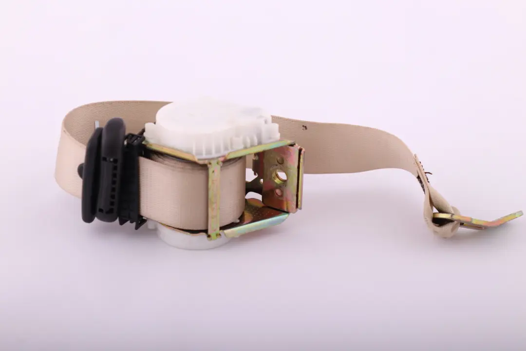 Belt BMW E63 E64 Upper Cremebeige Left Right N/O/S to Rear Seat with Part number 9132834 Rear Seat Belt BMW E63 E64 Upper Cremebeige Left Right N/O/S - SKU 7111369 - Part number 9132834