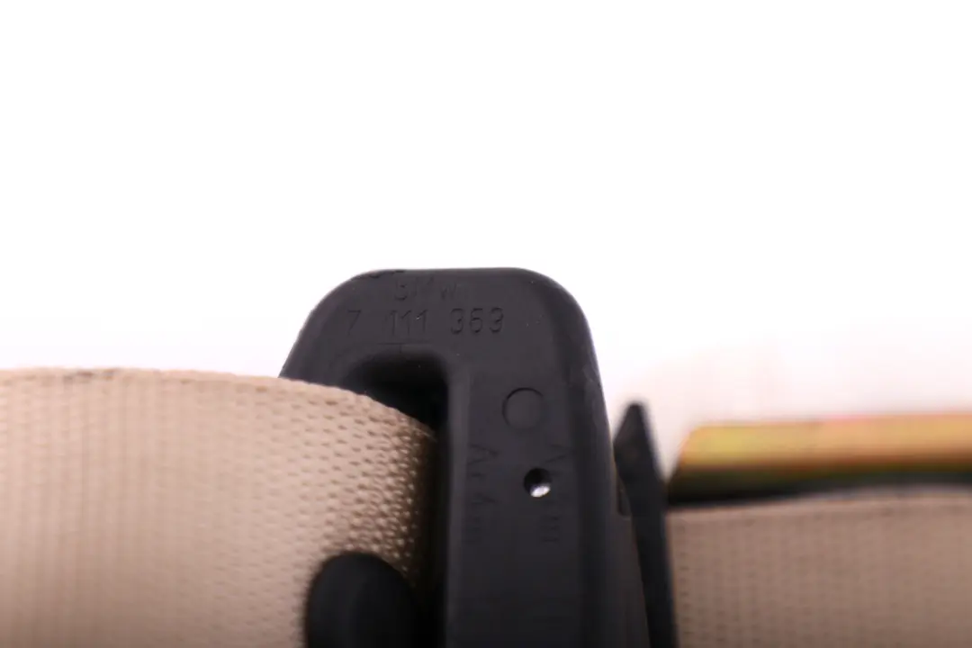 Rear Seat Belt BMW E63 E64 Upper Cremebeige Left Right N/O/S - SKU 7111369 - Part number 9132834