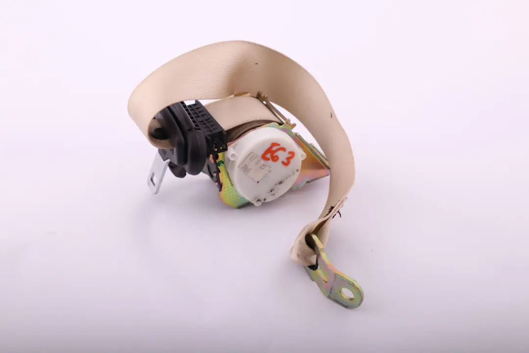  Sicherheitsgurt Hinten BMW E63 E64 Oben Cremebeige Links Rechts - SKU 7111369 - Teilenummer 9132834