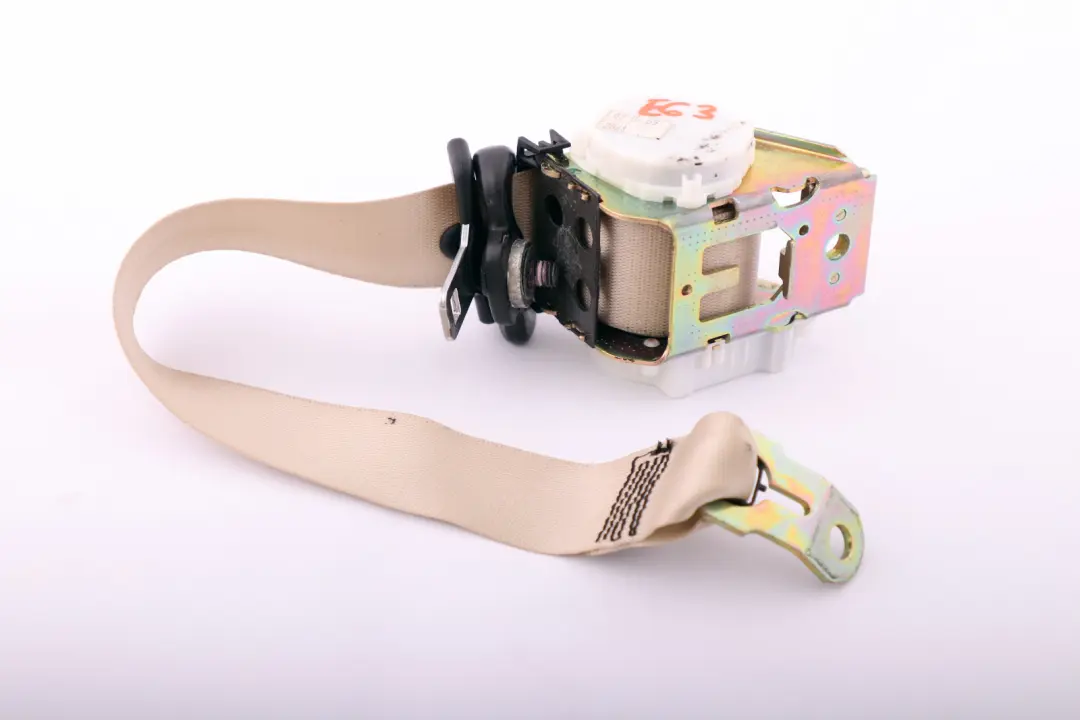Rear Seat Belt BMW E63 E64 Upper Cremebeige Left Right N/O/S - SKU 7111369 - Part number 9132834