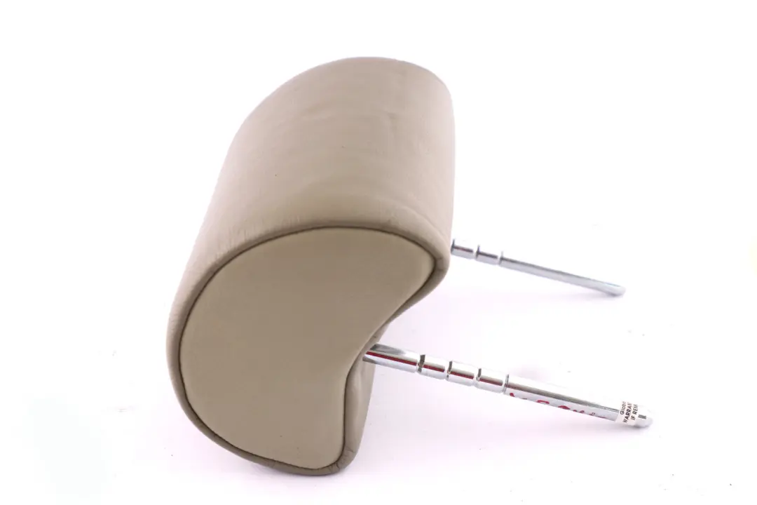 Left Right N/O/S Leather Headrest Hellbeige Beige to BMW X5 Series E53 Rear Seat with Part number 7111405 BMW X5 Series E53 Rear Seat Left Right N/O/S Leather Headrest Hellbeige Beige - SKU 7111405 - Part number 7111405