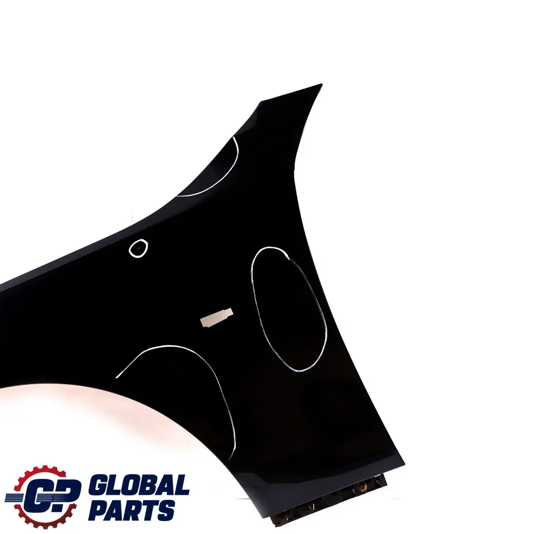 Front Left Wing Fender Side Panel N/S Carbonschwarz Black to BMW E60 E61 with Part number 7111429 BMW E60 E61 Front Left Wing Fender Side Panel N/S Carbonschwarz Black - SKU 7111429-CAR3 - Part number 7111429