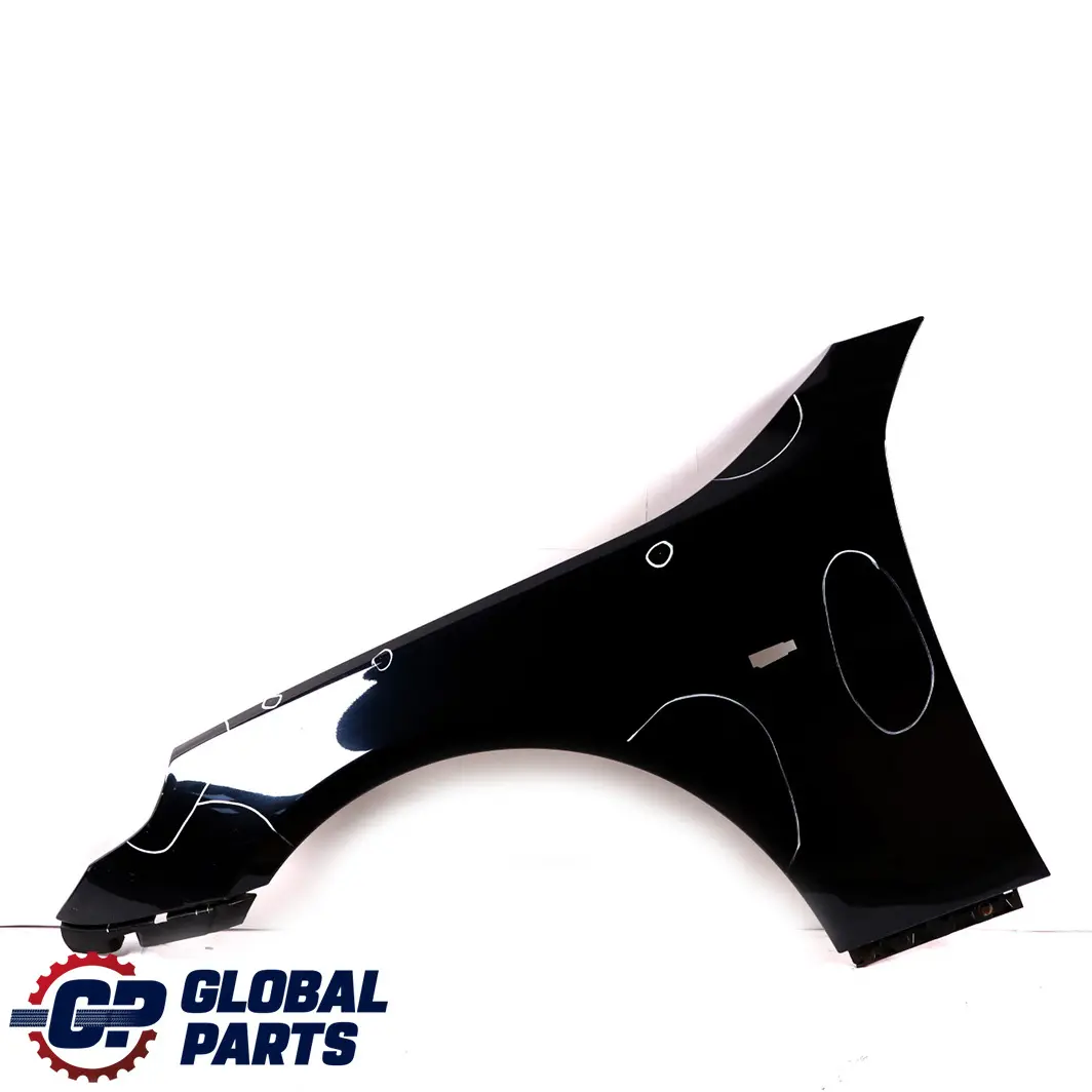Front Left Wing Fender Side Panel N/S Carbonschwarz Black to BMW E60 E61 with Part number 7111429 BMW E60 E61 Front Left Wing Fender Side Panel N/S Carbonschwarz Black - SKU 7111429-CAR3 - Part number 7111429
