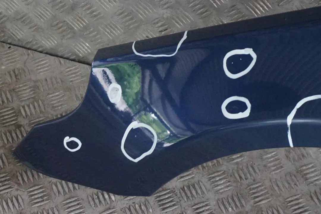 Front Left N/S Wing Fender Side Panel Mysticblau Blue A07 to BMW 5 E60 E61 3 with Part number 7111429 BMW 5 E60 E61 3 Front Left N/S Wing Fender Side Panel Mysticblau Blue A07 - SKU 7111429-MYS3 - Part number 7111429