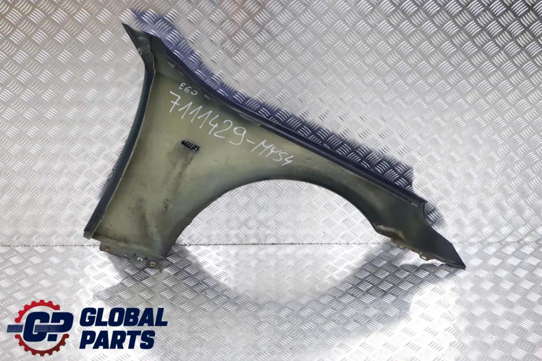 Front Left N/S Wing Fender Side Panel Mysticblau Blue A07 to BMW 5 E60 E61 4 with Part number 7111429 BMW 5 E60 E61 4 Front Left N/S Wing Fender Side Panel Mysticblau Blue A07 - SKU 7111429-MYS4 - Part number 7111429