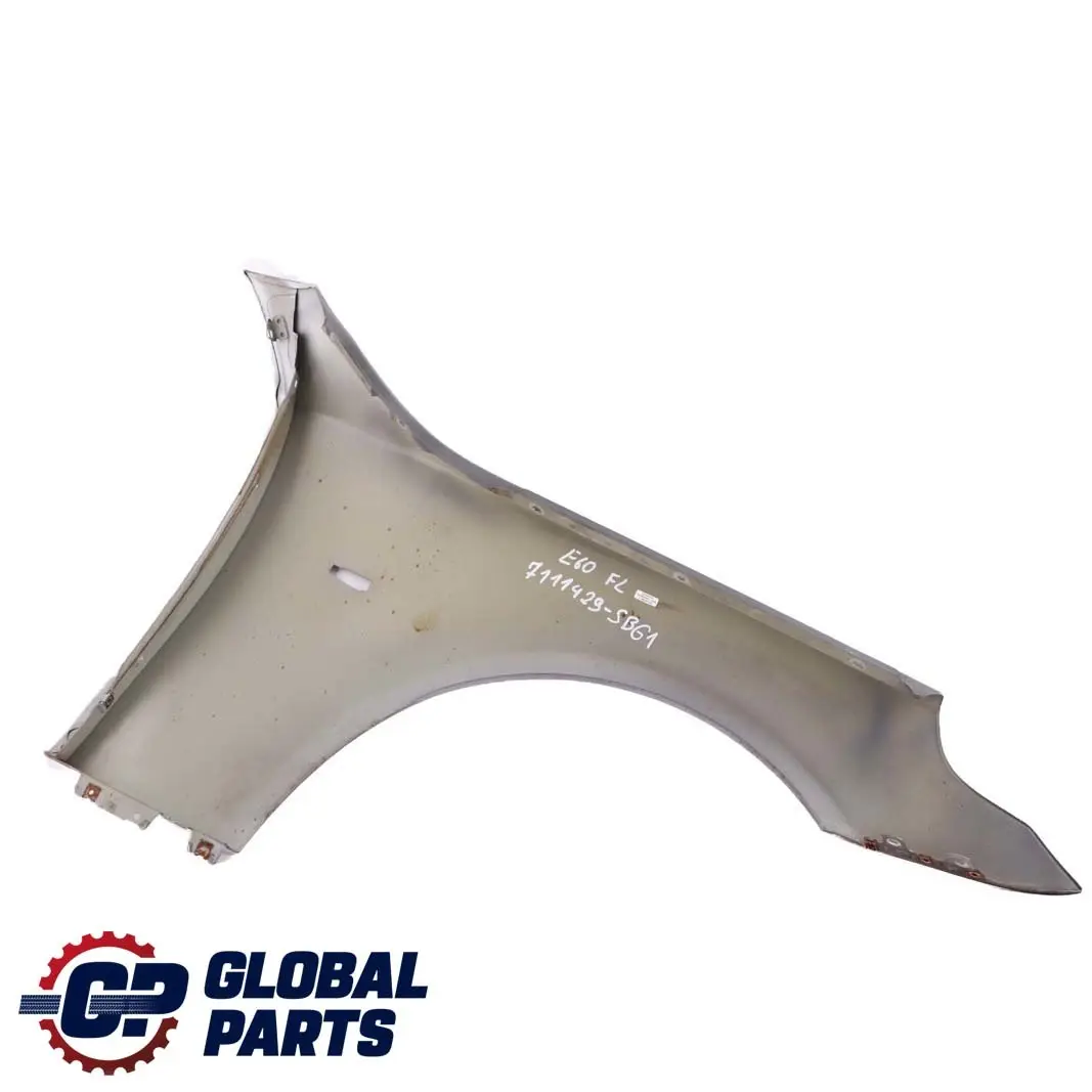 Front Left N/S Wing Fender Side Panel Silbergrau Grey A08 to BMW 5 Series E60 E61 with Part number 7111429 BMW 5 Series E60 E61 Front Left N/S Wing Fender Side Panel Silbergrau Grey A08 - SKU 7111429-SBG1 - Part number 7111429