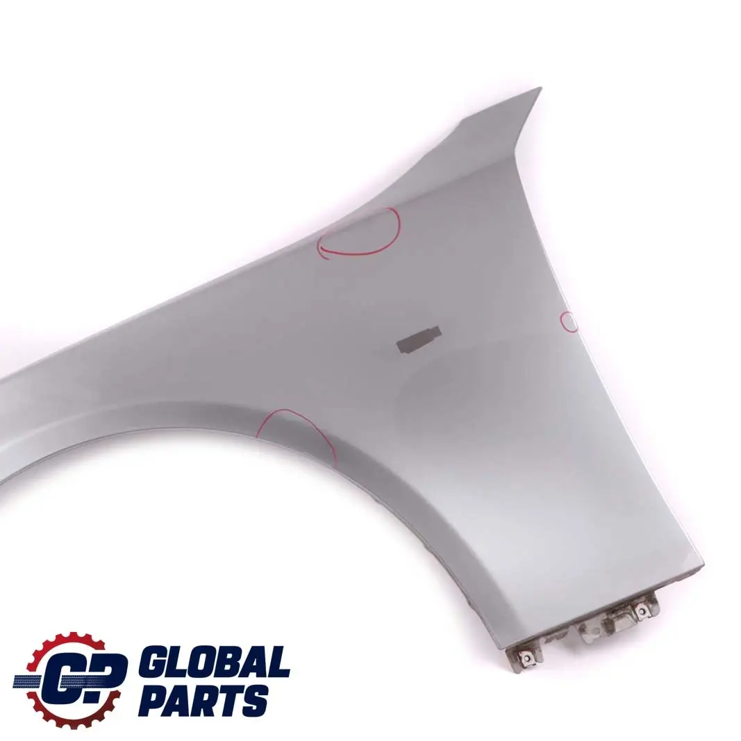 Front Left N/S Wing Fender Side Panel Silbergrau Grey A08 to BMW 5 Series E60 E61 with Part number 7111429 BMW 5 Series E60 E61 Front Left N/S Wing Fender Side Panel Silbergrau Grey A08 - SKU 7111429-SBG1 - Part number 7111429