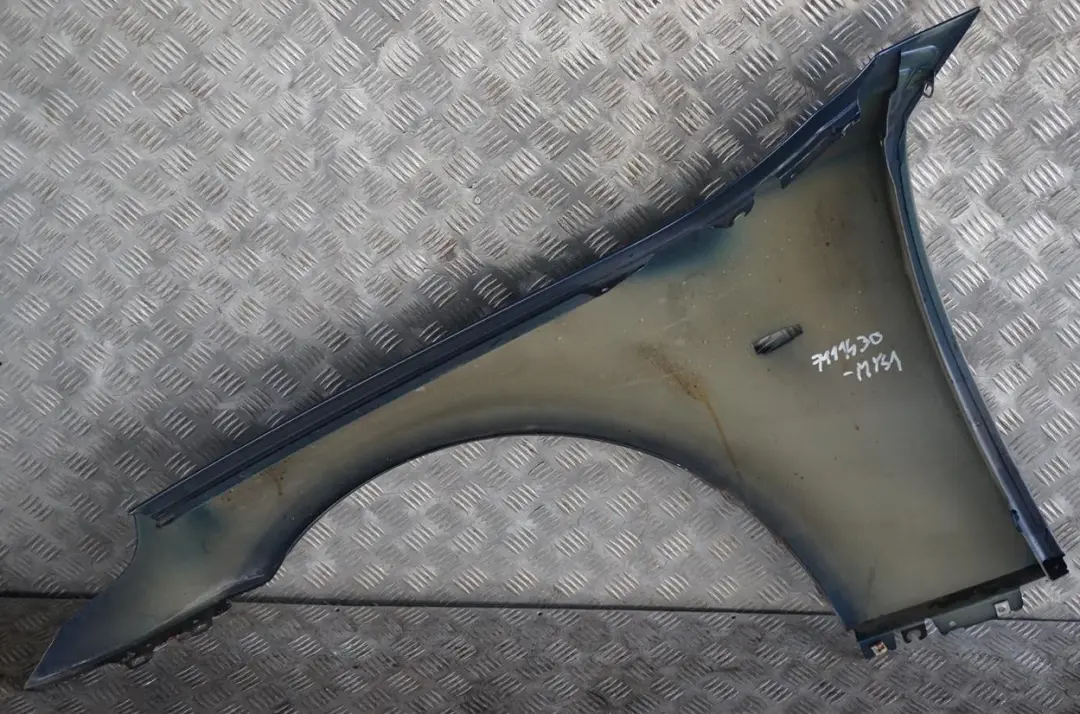 BMW 5 Series E60 E61 1 Front Right Wing Fender Side Panel O/S Mysticblau Blue - SKU 7111430-MYS1 - Part number 7111430
