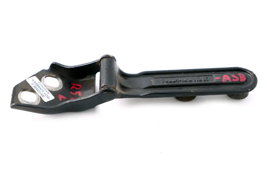 BMW Mini R52 Cabrio Tailgate Boot Lid Hatch Hinge Left N/S Astro Black Metallic - SKU 7111441-ASB - Part number 7144001