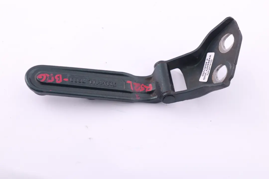 Scharnier Heckklappe hinten links Grün British Green für MINI R52 Cabrio mit Teilenummer 7144001 MINI R52 Cabrio Scharnier Heckklappe hinten links Grün British Green - SKU 7111441-BRG - Teilenummer 7144001