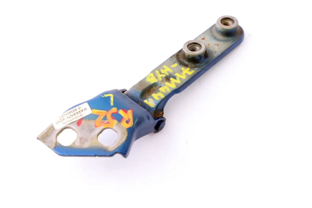 Zawias Klapy Bagażnika Lewy Hyper Blue do Mini R52 o numerze 7144001 Mini R52 Zawias Klapy Bagażnika Lewy Hyper Blue - SKU 7111441-HYB - Numer Części 7144001