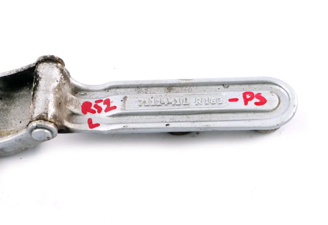 Scharnier Heckklappe Hinten Links Pure Silver für MINI R52 Cabrio mit Teilenummer 7144001 MINI R52 Cabrio Scharnier Heckklappe Hinten Links Pure Silver - SKU 7111441-PS - Teilenummer 7144001