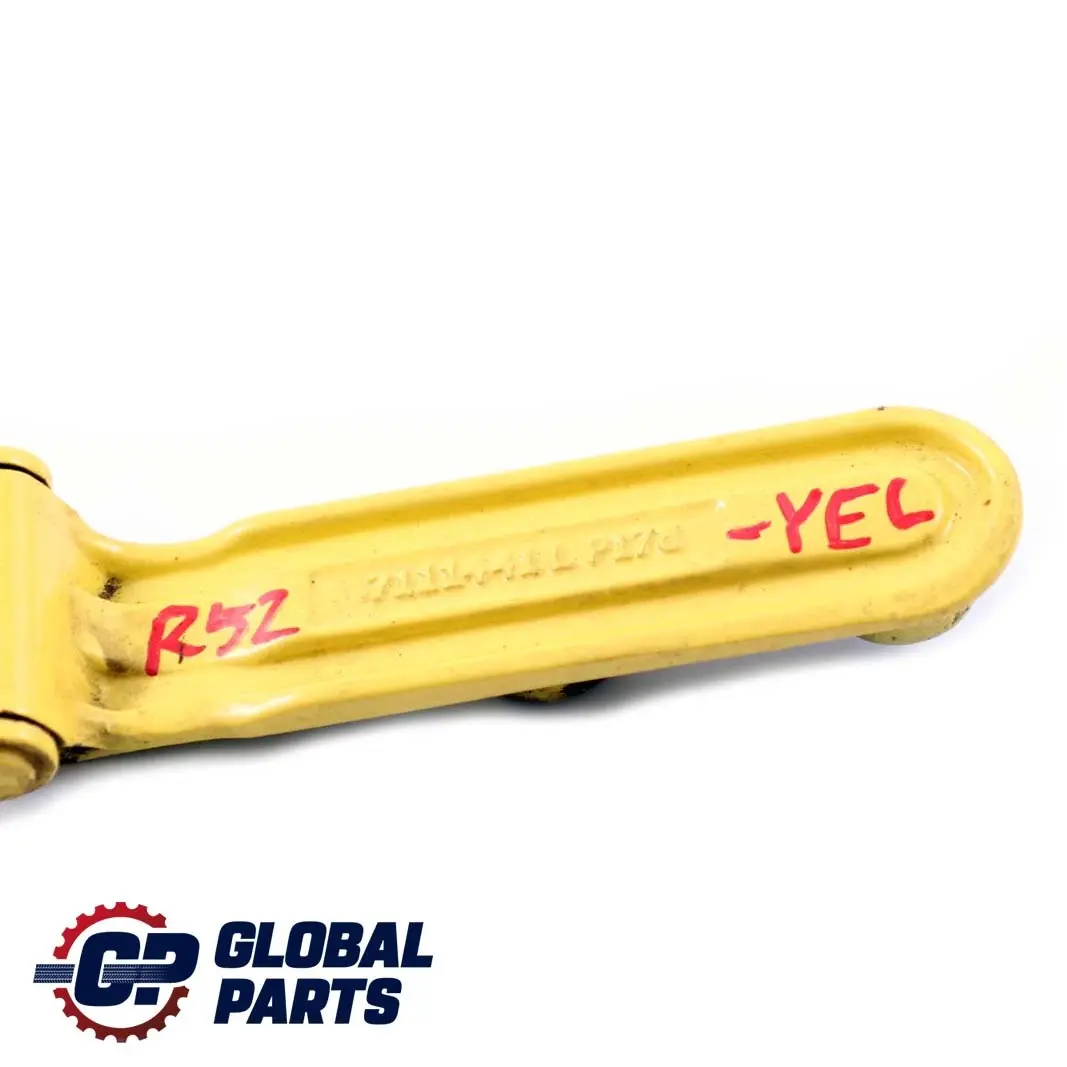 Scharnier Heckklappe Hinten Links Liquid Yellow 902 Gelb für BMW Mini R52 Cabrio mit Teilenummer 7144001 BMW Mini R52 Cabrio Scharnier Heckklappe Hinten Links Liquid Yellow 902 Gelb - SKU 7111441-YEL - Teilenummer 7144001