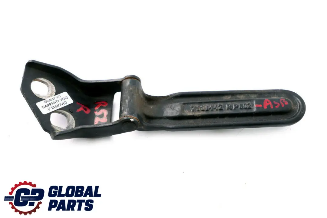 Boot Lid Hatch Hinge Right O/S Astro Black 7111442 to BMW Mini R52 Cabrio Tailgate with Part number 7144002 BMW Mini R52 Cabrio Tailgate Boot Lid Hatch Hinge Right O/S Astro Black 7111442 - SKU 7111442-ASB - Part number 7144002