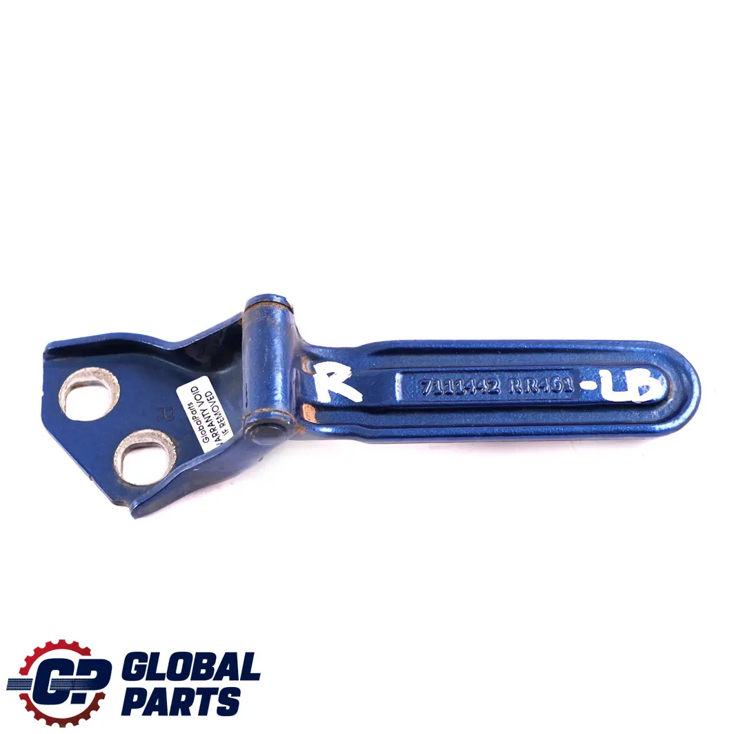 Boot Lid Hatch Hinge Right O/S Lightning Blue A63 to BMW Mini R52 Cabrio Tailgate with Part number 7144002 BMW Mini R52 Cabrio Tailgate Boot Lid Hatch Hinge Right O/S Lightning Blue A63 - SKU 7111442-LB - Part number 7144002