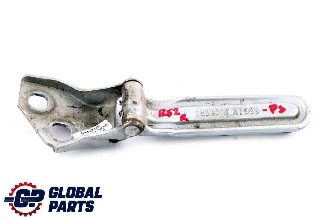 Boot Lid Hatch Hinge Right O/S Pure Silver to BMW Mini Cooper R52 Cabrio Tailgate with Part number 7144002 BMW Mini Cooper R52 Cabrio Tailgate Boot Lid Hatch Hinge Right O/S Pure Silver - SKU 7111442-PS - Part number 7144002