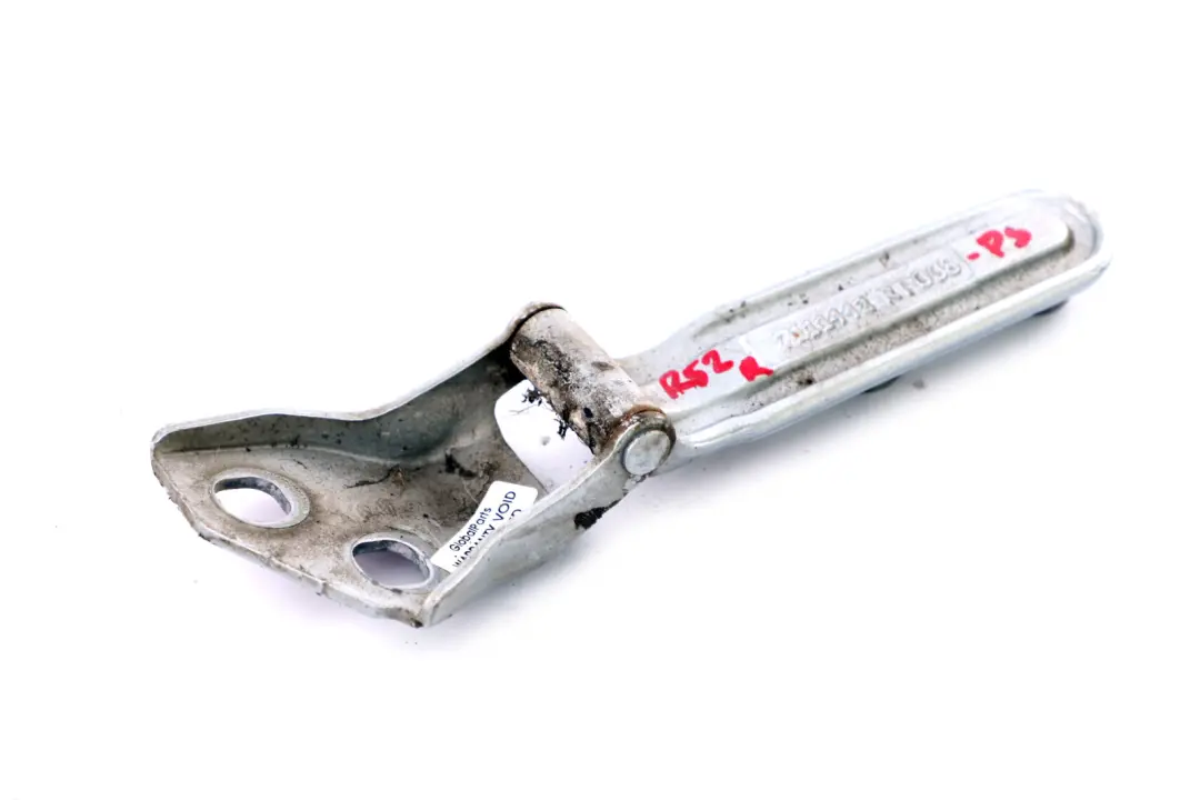 Scharnier Heckklappe Hinten Rechts Pure Silver für MINI R52 Cabrio mit Teilenummer 7144002 MINI R52 Cabrio Scharnier Heckklappe Hinten Rechts Pure Silver - SKU 7111442-PS - Teilenummer 7144002