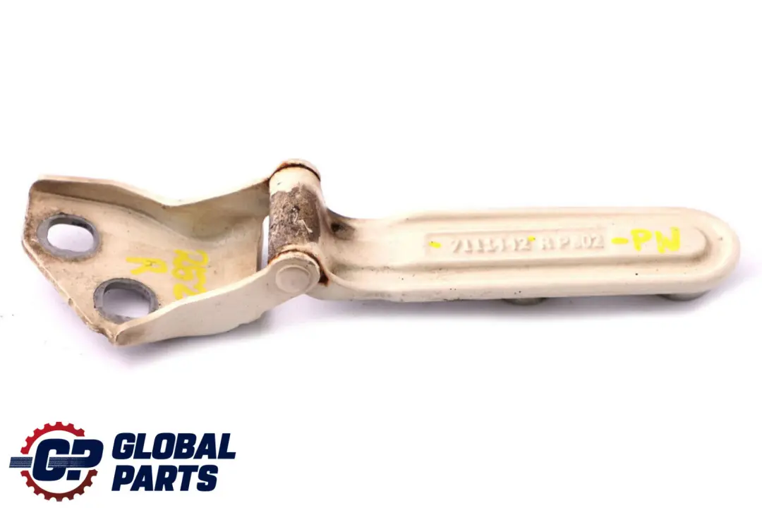 Boot Lid Hatch Hinge Right O/S Pepper White to Mini Cooper R52 Cabrio Tailgate with Part number 7144002 Mini Cooper R52 Cabrio Tailgate Boot Lid Hatch Hinge Right O/S Pepper White - SKU 7111442-PW - Part number 7144002