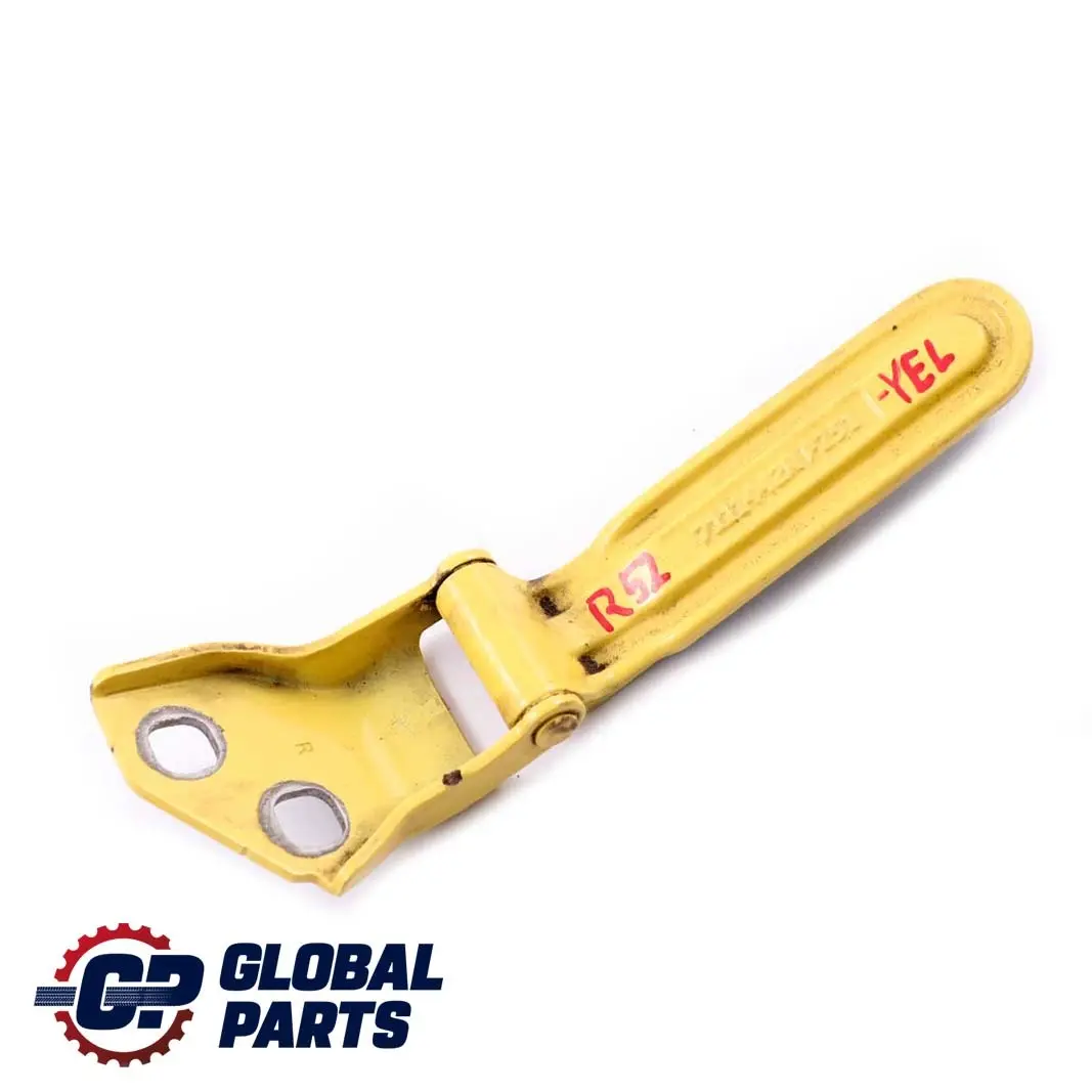 Scharnier Heckklappe Hinten Rechts Liquid Yellow 902 Gelb für BMW Mini R52 Cabrio mit Teilenummer 7144002 BMW Mini R52 Cabrio Scharnier Heckklappe Hinten Rechts Liquid Yellow 902 Gelb - SKU 7111442-YEL - Teilenummer 7144002