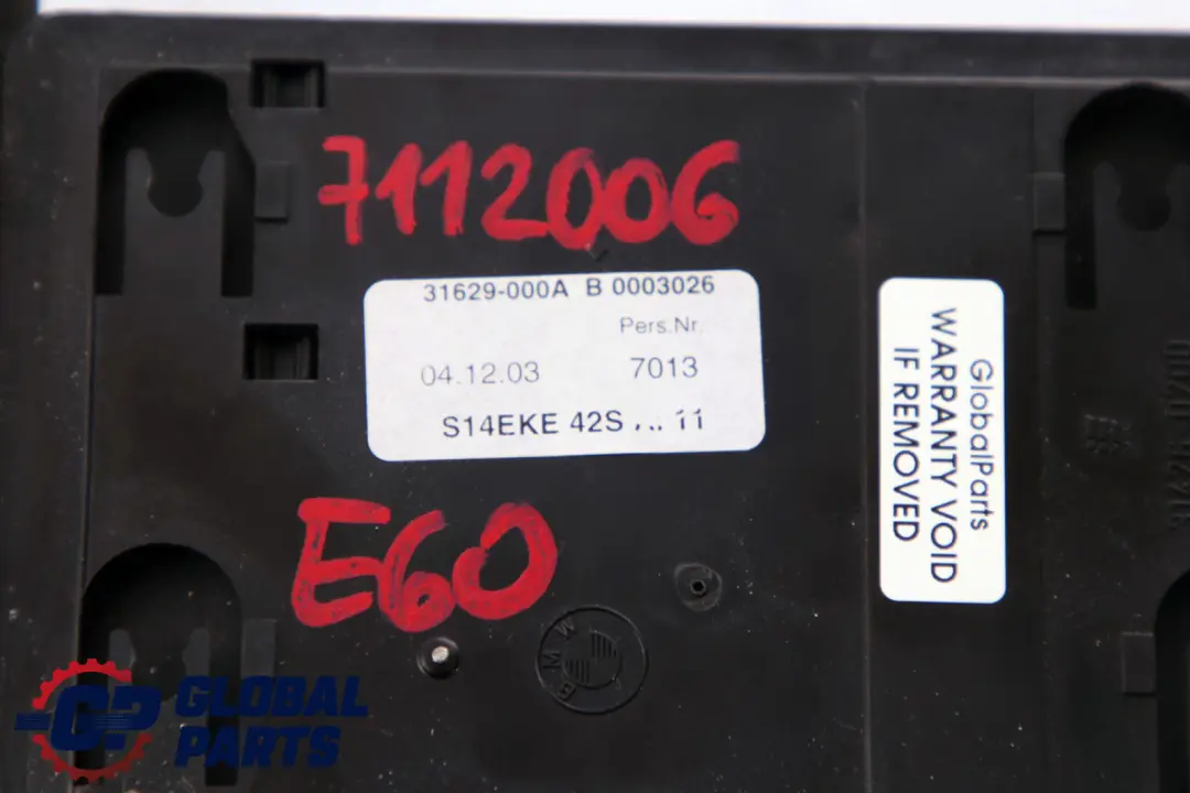 BMW 5 er E60 E61 Mittelkonsole Einsatz Vorne - SKU 7112006 - Teilenummer 7112006