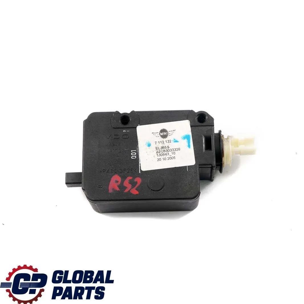 Actuador solapa llenado combustible para Mini Cabrio 1 R52 con número de pieza 7112132 Mini Cabrio 1 R52 Actuador solapa llenado combustible - SKU 7112132-1 - Número de pieza 7112132