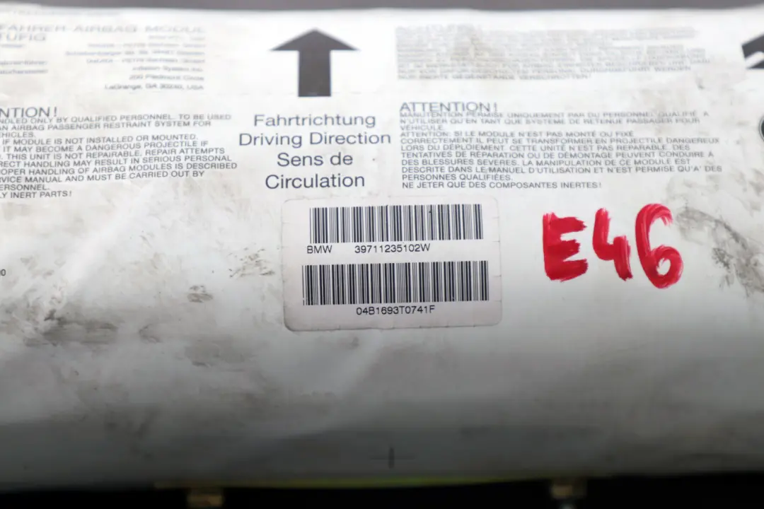 BMW E46 Front Air Module For Passenger Side - SKU 7112351 - Part number 7112351