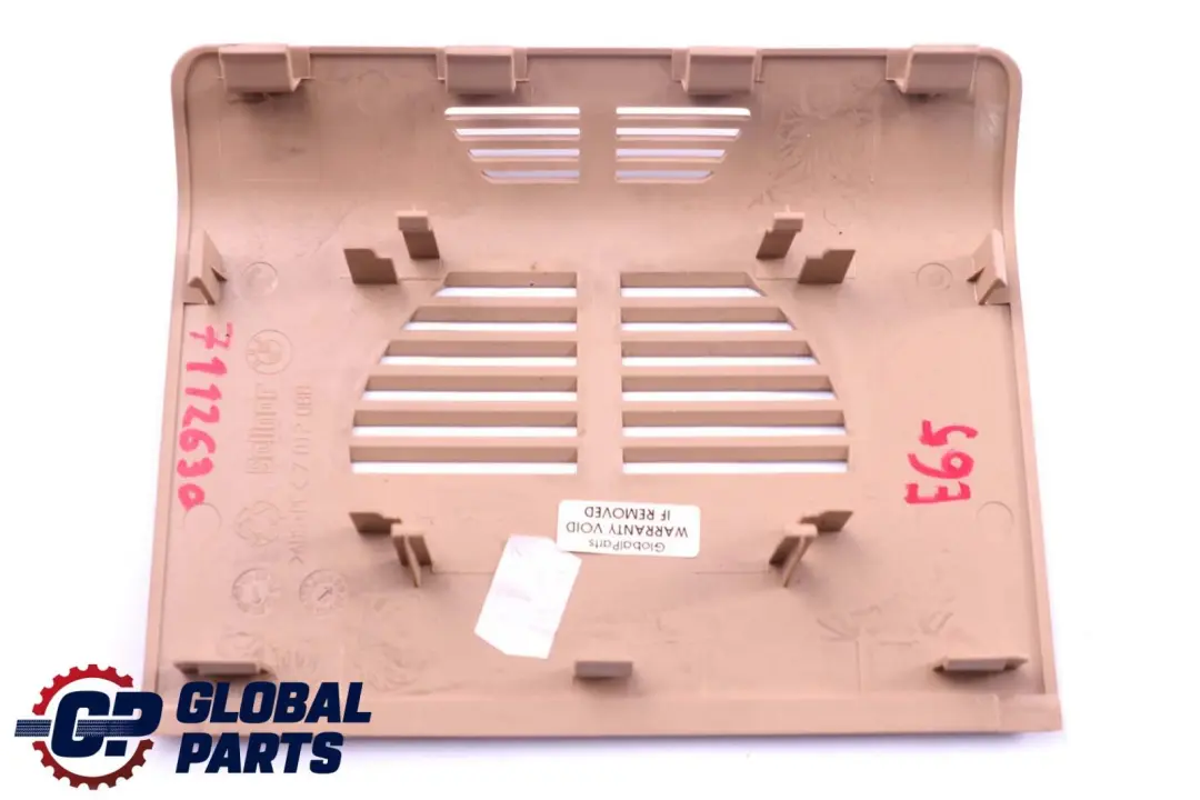 BMW 7 er E65 E66 E67 Einsatz Konsole Hinten Beige 7012088 - SKU 7112630 - Teilenummer 7112630