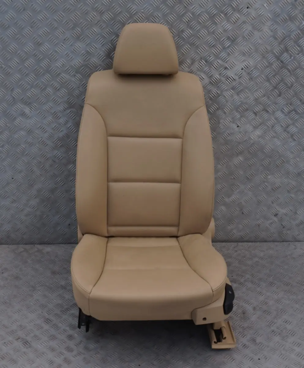 BMW 5 Series E60 Front Left N/S Heated Seat Passenger Imitation Leather Beige