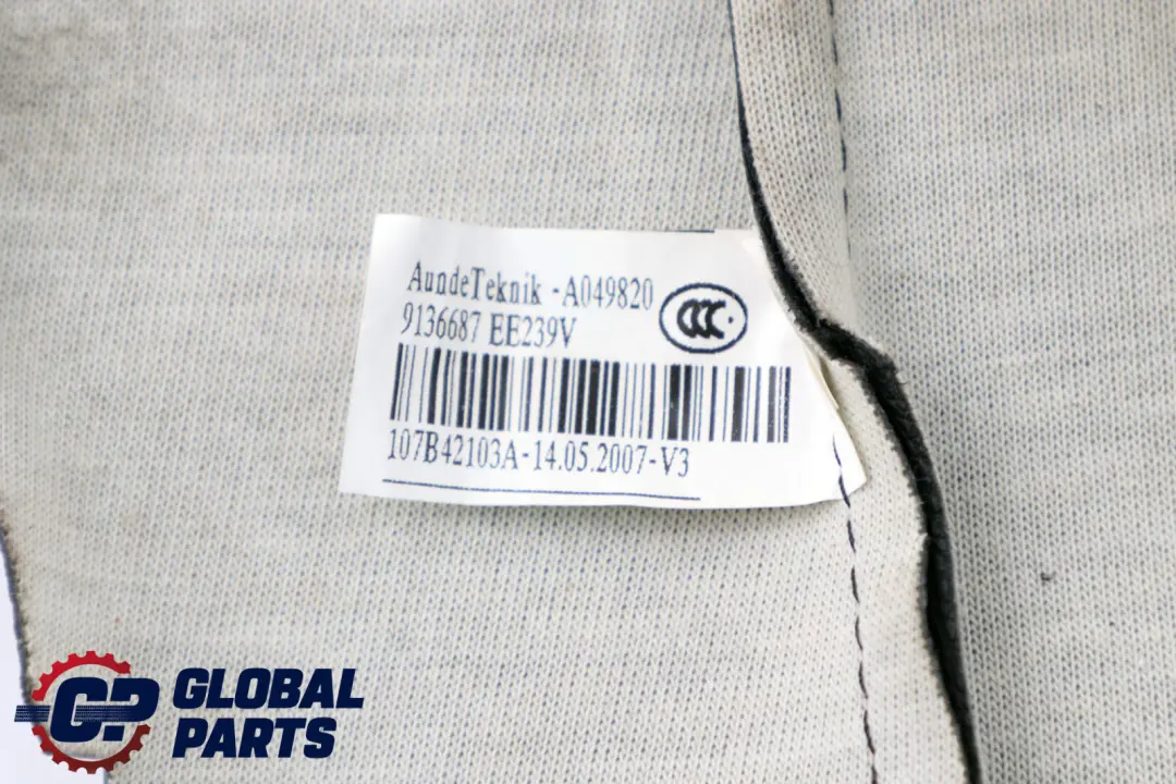 Front Left Right Seat N/O/S Backrest Faux Leather Cover Black to BMW 5 E60 E61 with Part number 7112933 BMW 5 E60 E61 Front Left Right Seat N/O/S Backrest Faux Leather Cover Black - SKU 7112933 - Part number 7112933