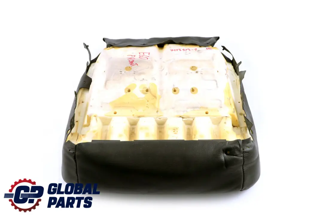 BMW E60 E61 Asiento Delantero Izquierdo Derecho Tapiceria Cuero Panel Negro - SKU 7113103-1 - Número de pieza 7113103