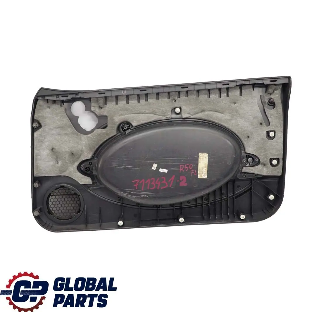 BMW Mini R50 R53 2 Front Left N/S Door Card Side Trim Panther Black Anthracite - SKU 7113431-2 - Part number 7113431